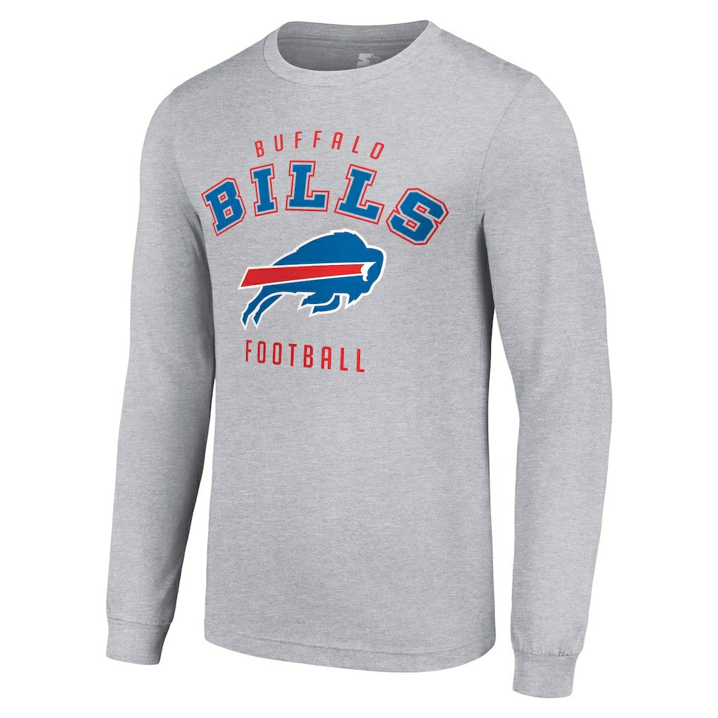 Buffalo Bills Starter Long Sleeve T-Shirt - Heather Gray cheap