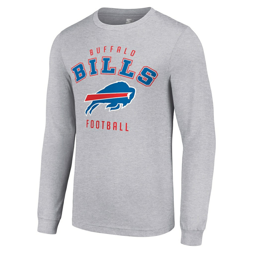 Buffalo Bills Starter Long Sleeve T-Shirt - Heather Gray cheap