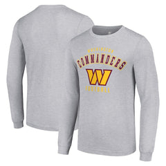 Washington Commanders Starter Long Sleeve T-Shirt - Heather Gray on sale