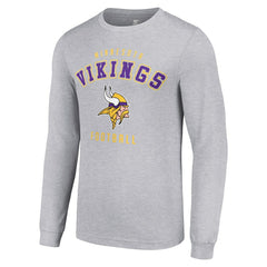 Minnesota Vikings Starter Long Sleeve T-Shirt - Heather Gray outlet
