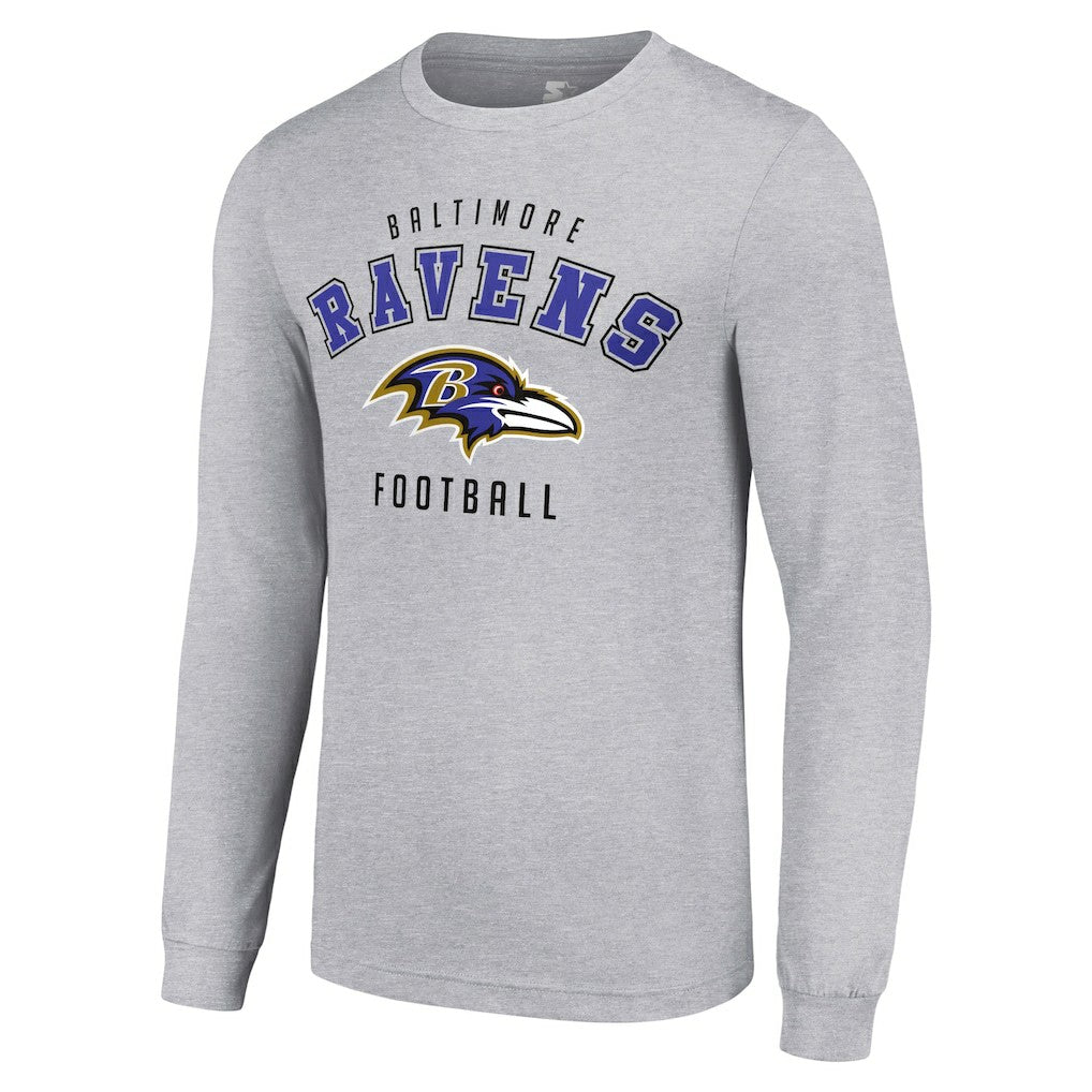 Baltimore Ravens Starter Long Sleeve T-Shirt - Heather Gray online