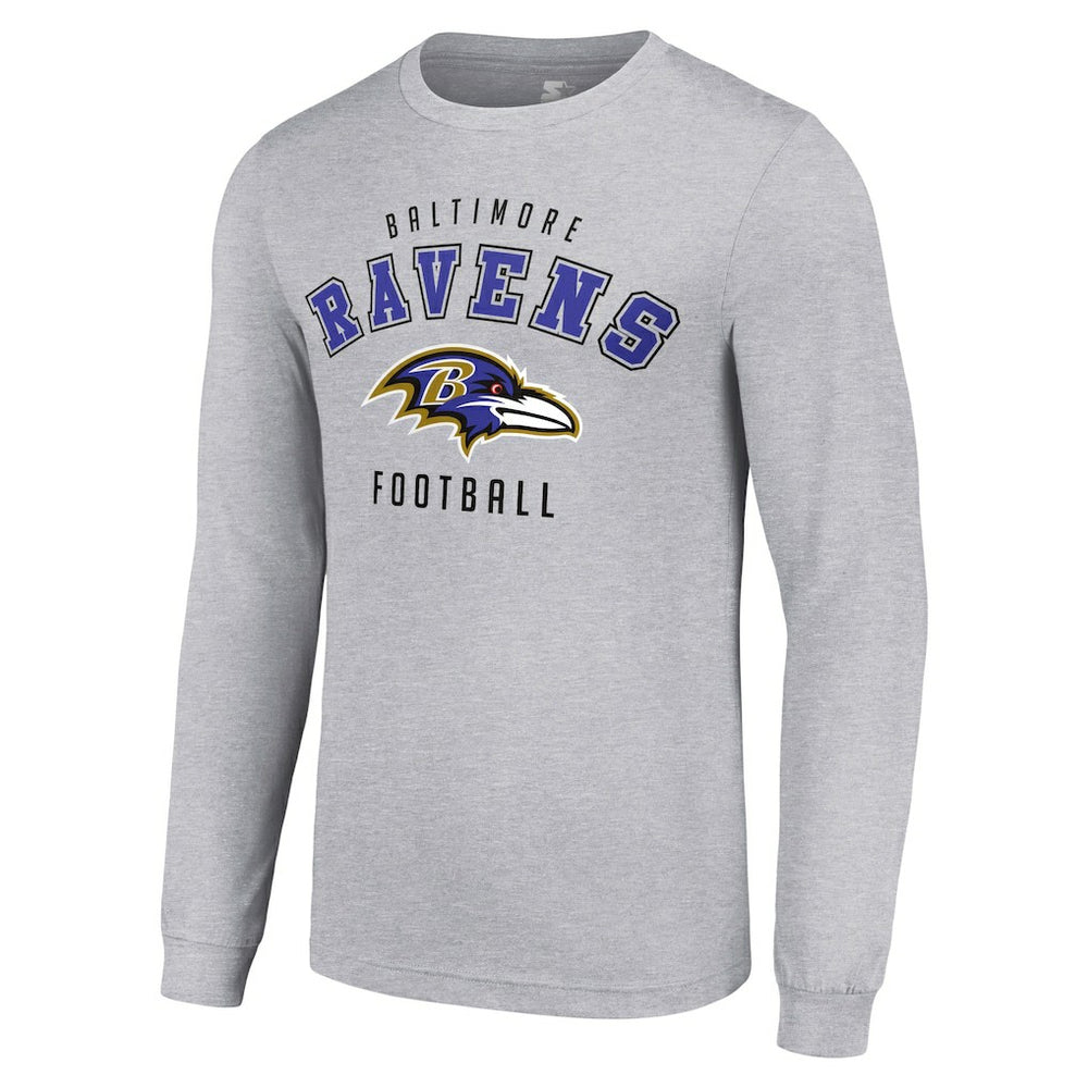 Baltimore Ravens Starter Long Sleeve T-Shirt - Heather Gray online