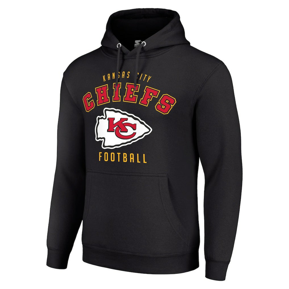 Kansas City Chiefs Starter Unisex Logo Pullover Hoodie - Black on sale