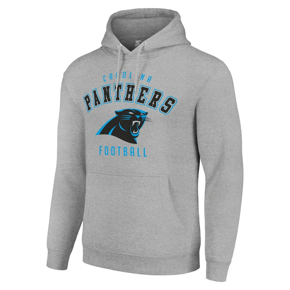 Carolina Panthers Starter Unisex Logo Pullover Hoodie - Heather Gray on sale