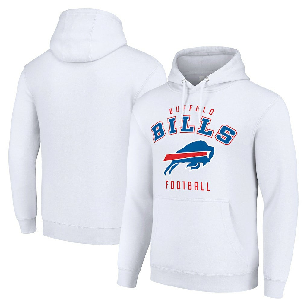 Buffalo Bills Starter Unisex Logo Pullover Hoodie - White discount