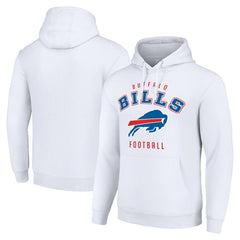 Buffalo Bills Starter Unisex Logo Pullover Hoodie - White discount