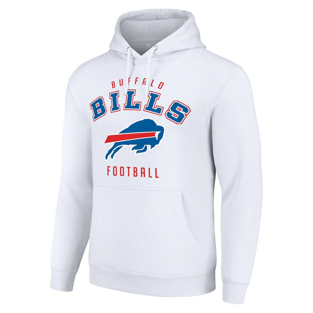 Buffalo Bills Starter Unisex Logo Pullover Hoodie - White discount