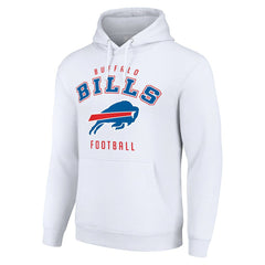Buffalo Bills Starter Unisex Logo Pullover Hoodie - White discount
