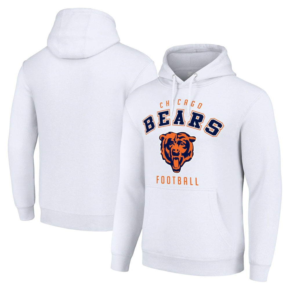 Chicago Bears Starter Unisex Logo Pullover Hoodie - White cheap