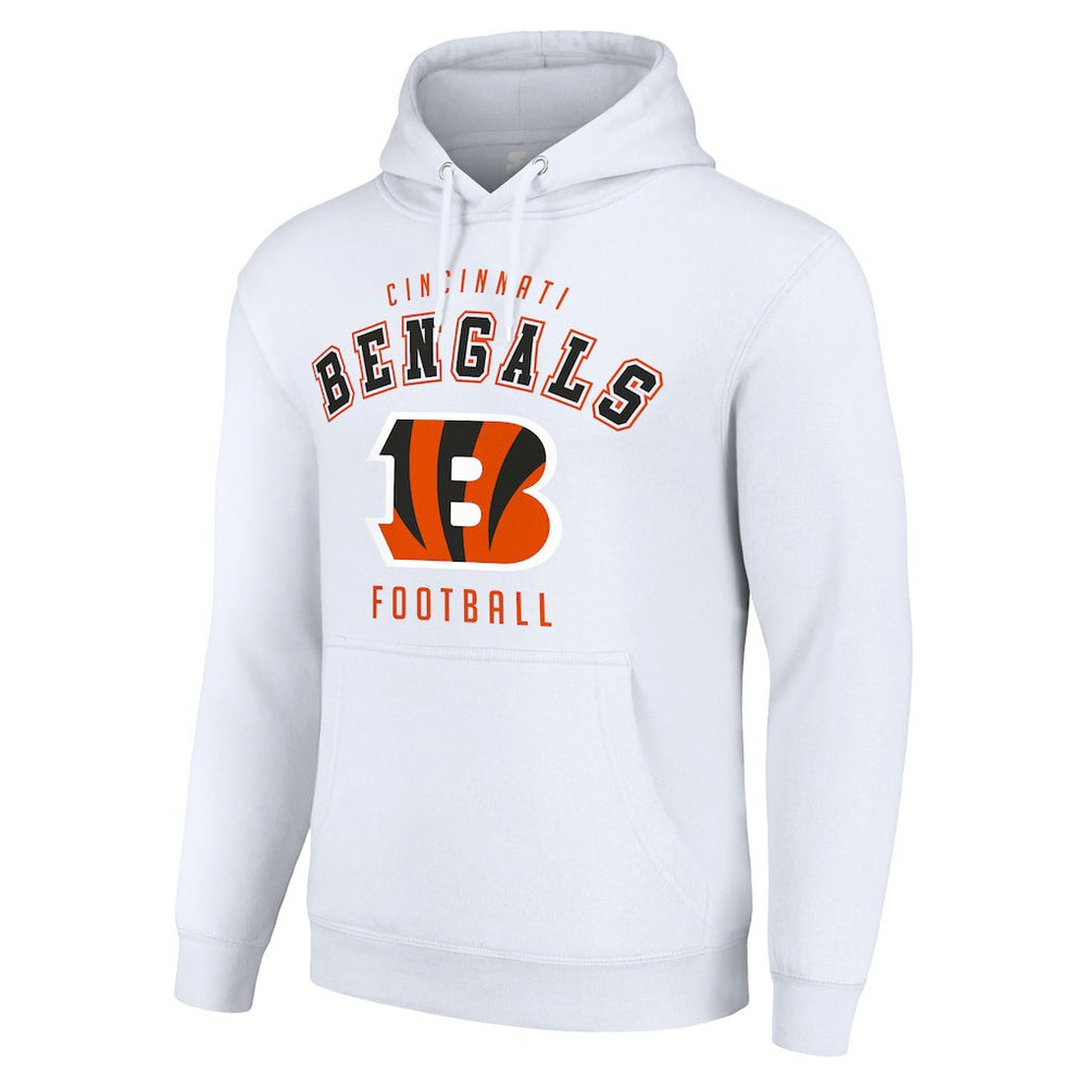 Cincinnati Bengals Starter Unisex Logo Pullover Hoodie - White outlet
