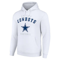 Dallas Cowboys Starter Unisex Logo Pullover Hoodie - White for sale