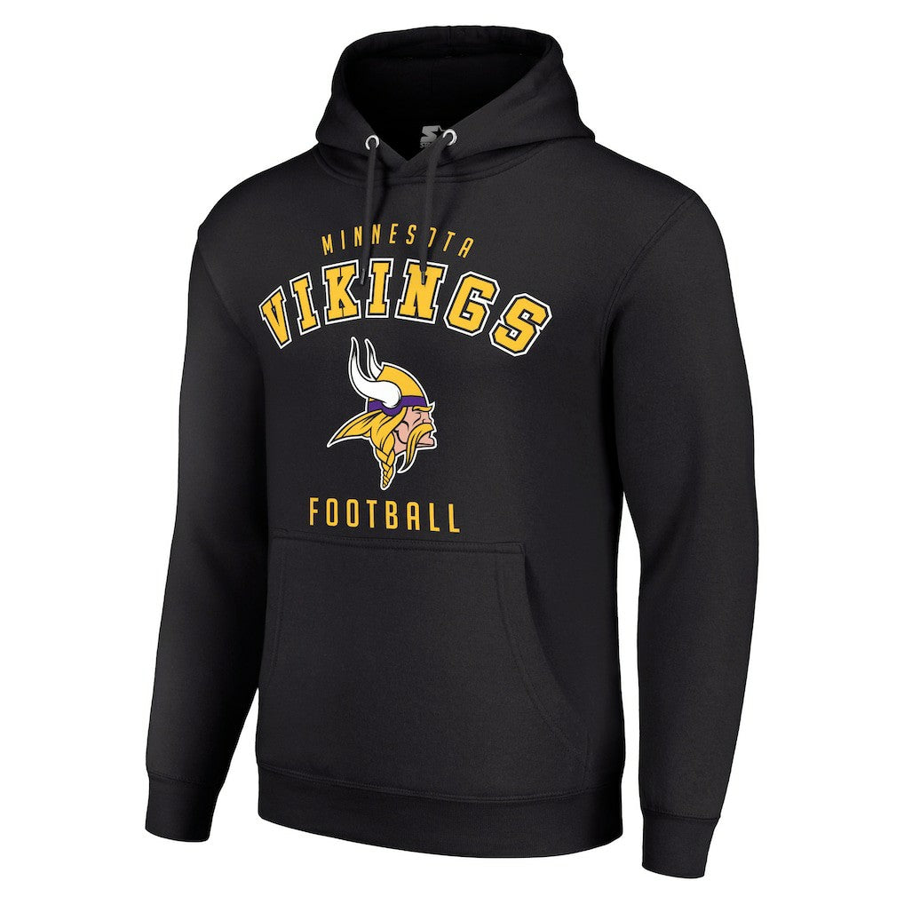 Minnesota Vikings Starter Unisex Logo Pullover Hoodie - Black online