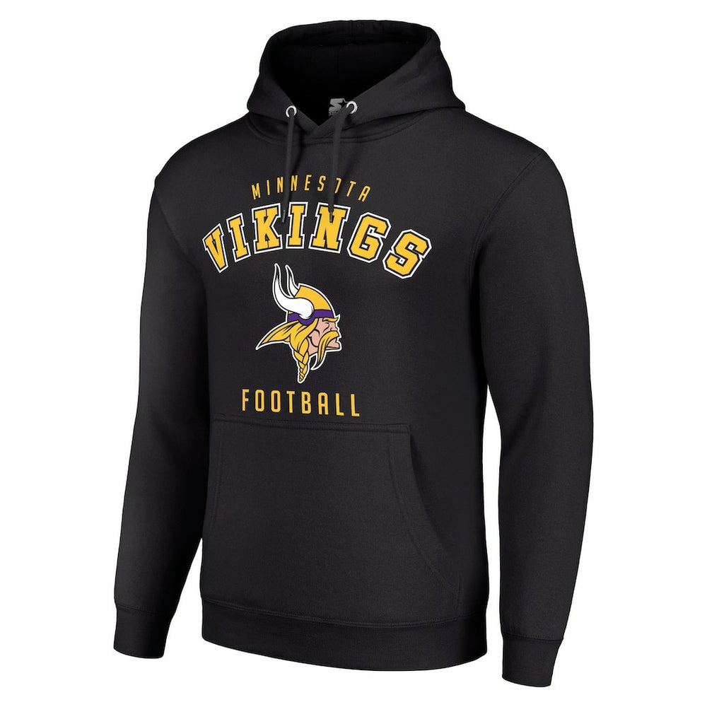 Minnesota Vikings Starter Unisex Logo Pullover Hoodie - Black online