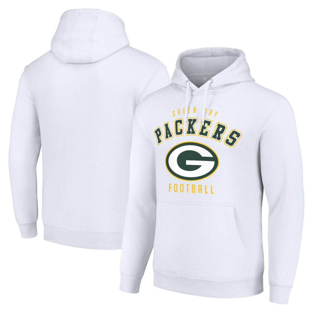 Green Bay Packers Starter Unisex Logo Pullover Hoodie - White outlet