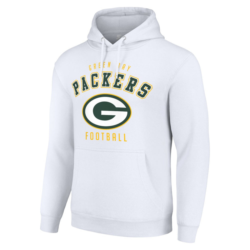 Green Bay Packers Starter Unisex Logo Pullover Hoodie - White outlet
