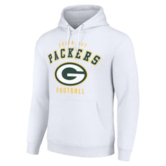 Green Bay Packers Starter Unisex Logo Pullover Hoodie - White outlet
