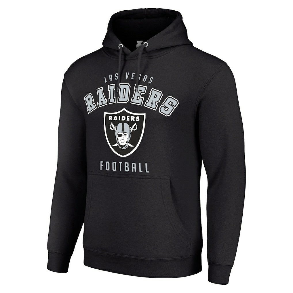 Las Vegas Raiders Starter Unisex Logo Pullover Hoodie - Black sale