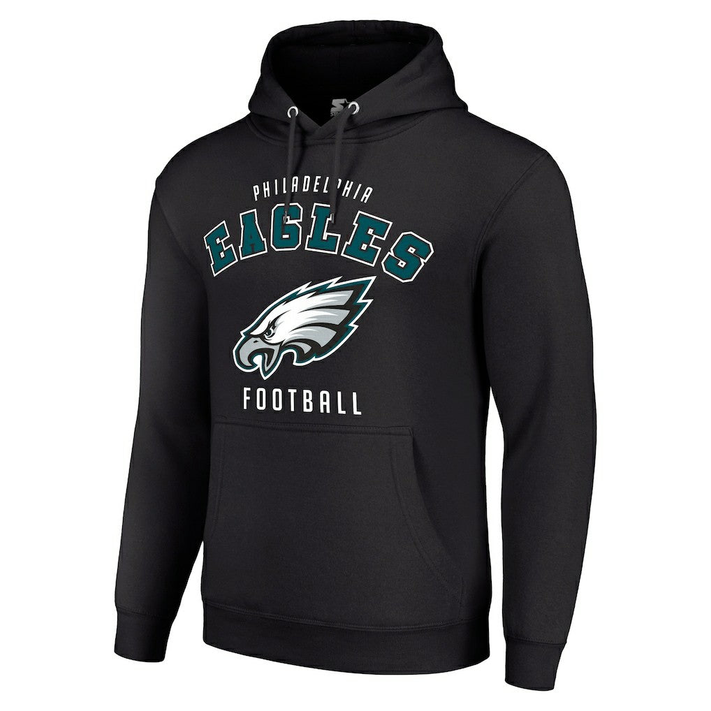 Philadelphia Eagles Starter Unisex Logo Pullover Hoodie - Black on sale