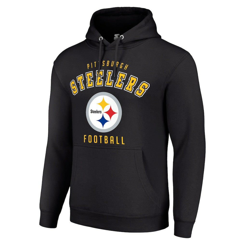 Pittsburgh Steelers Starter Unisex Logo Pullover Hoodie - Black for sale