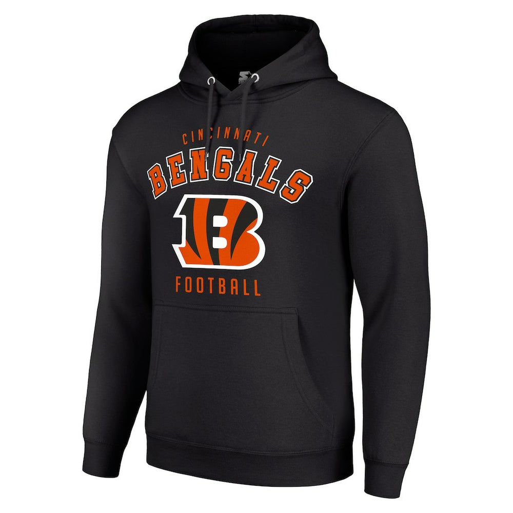 Cincinnati Bengals Starter Unisex Logo Pullover Hoodie - Black sale