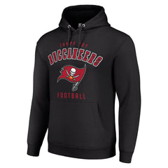 Tampa Bay Buccaneers Starter Unisex Logo Pullover Hoodie - Black cheap