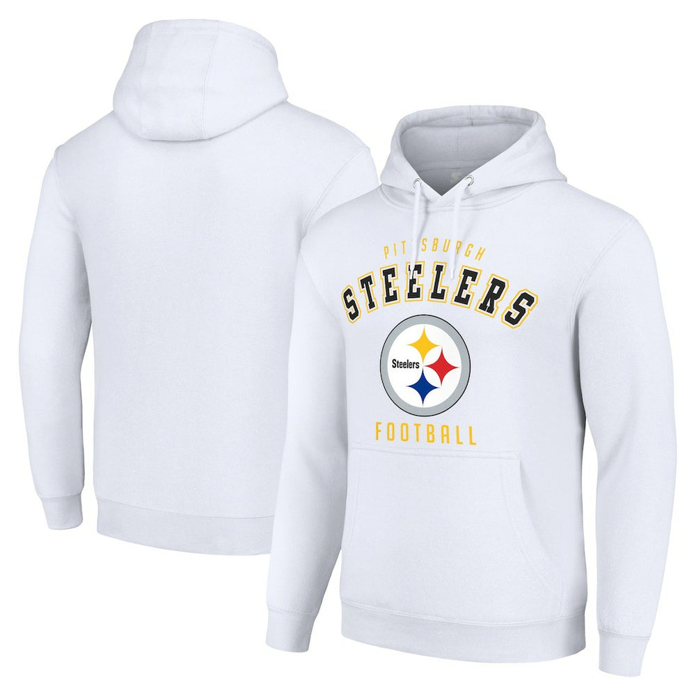 Pittsburgh Steelers Starter Unisex Logo Pullover Hoodie - White sale