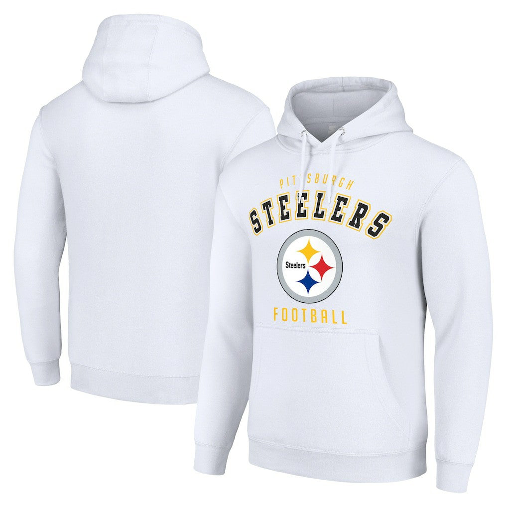 Pittsburgh Steelers Starter Unisex Logo Pullover Hoodie - White sale