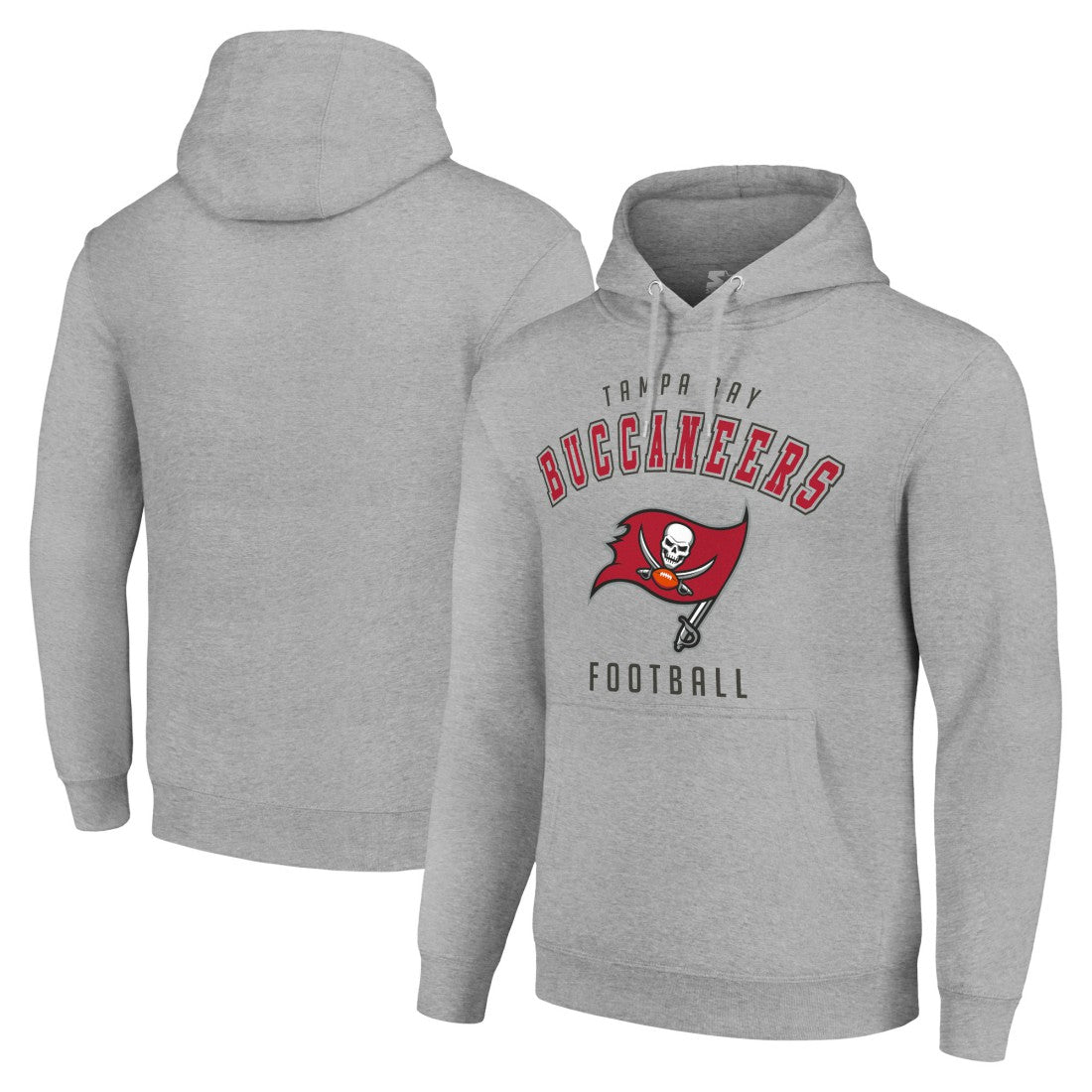 Tampa Bay Buccaneers Starter Unisex Logo Pullover Hoodie - Heather Gray on sale