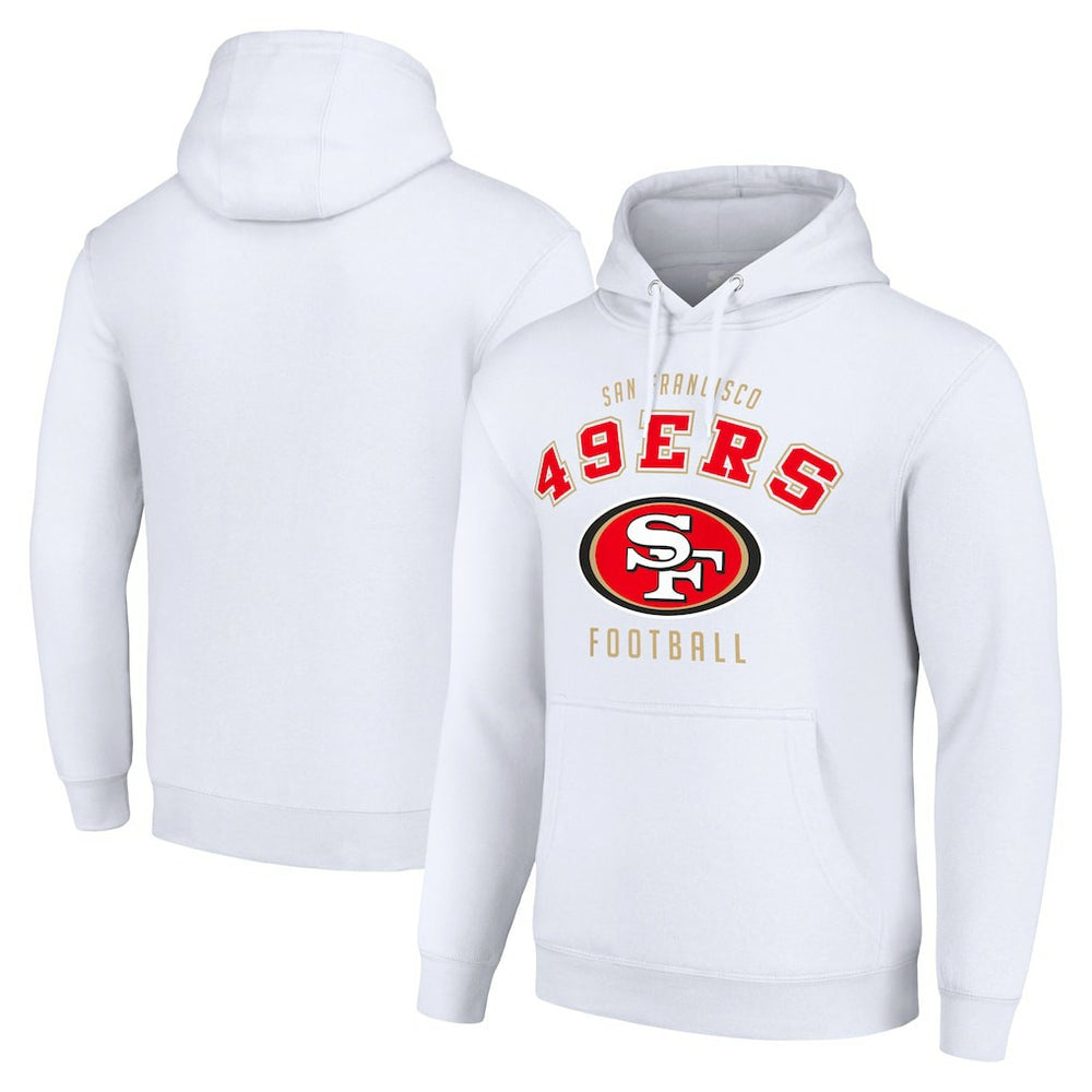 San Francisco 49ers Starter Unisex Logo Pullover Hoodie - White for sale