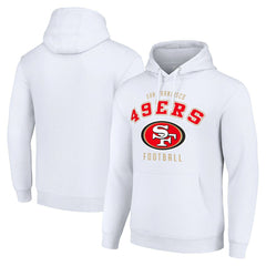San Francisco 49ers Starter Unisex Logo Pullover Hoodie - White for sale