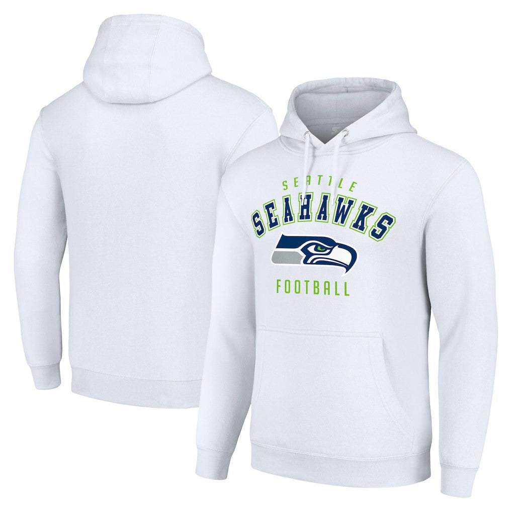 Seattle Seahawks Starter Unisex Logo Pullover Hoodie - White online