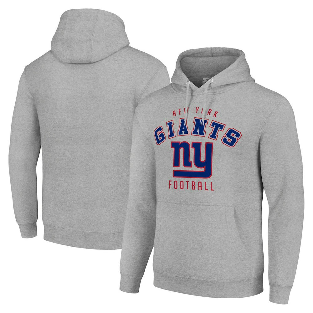 New York Giants Starter Unisex Logo Pullover Hoodie - Heather Gray discount