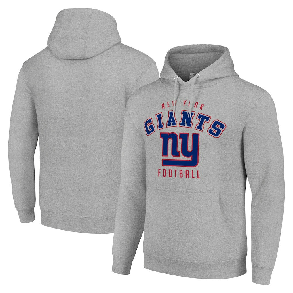 New York Giants Starter Unisex Logo Pullover Hoodie - Heather Gray discount