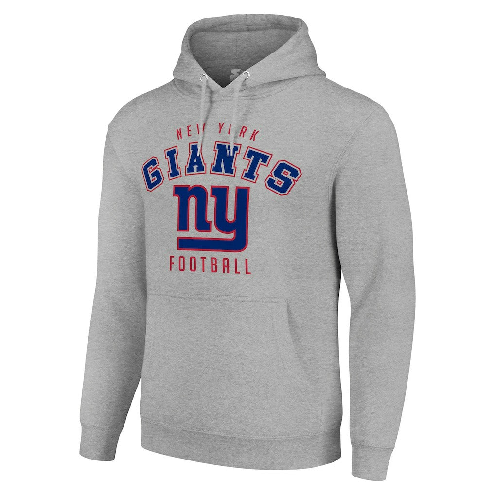 New York Giants Starter Unisex Logo Pullover Hoodie - Heather Gray discount