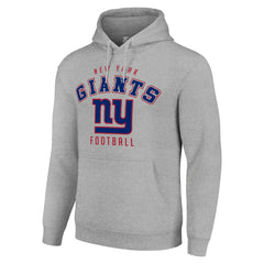 New York Giants Starter Unisex Logo Pullover Hoodie - Heather Gray discount