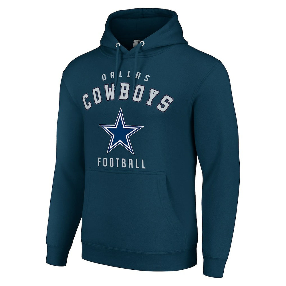 Dallas Cowboys Starter Unisex Logo Pullover Hoodie - Navy cheap