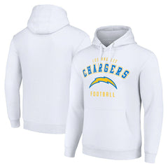 Los Angeles Chargers Starter Unisex Logo Pullover Hoodie - White on sale