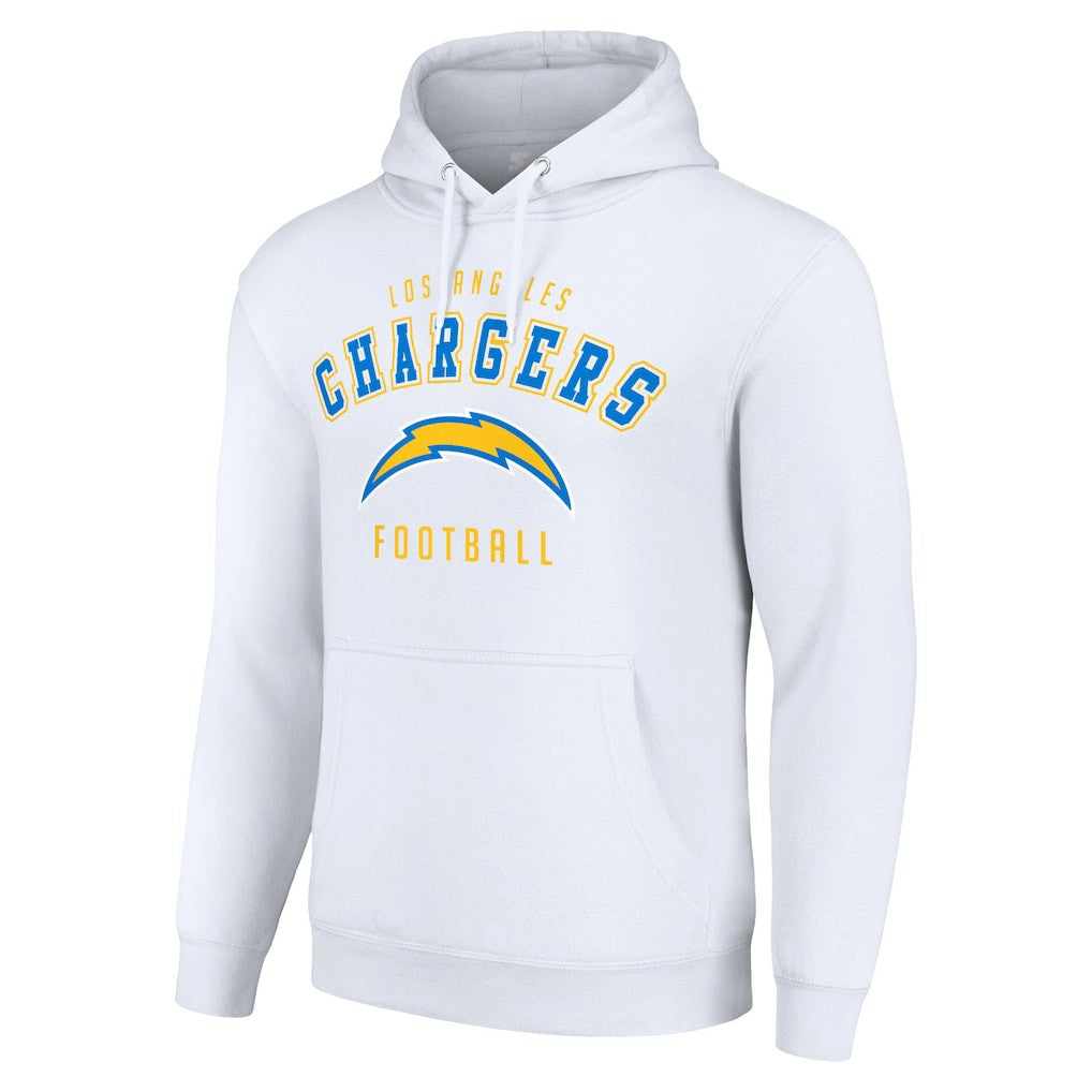 Los Angeles Chargers Starter Unisex Logo Pullover Hoodie - White on sale