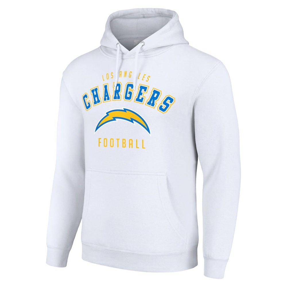 Los Angeles Chargers Starter Unisex Logo Pullover Hoodie - White on sale