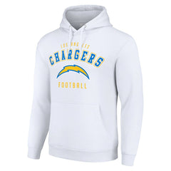 Los Angeles Chargers Starter Unisex Logo Pullover Hoodie - White on sale