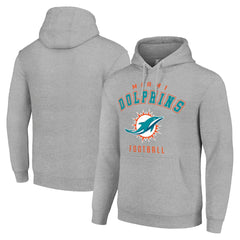 Miami Dolphins Starter Unisex Logo Pullover Hoodie - Heather Gray on sale