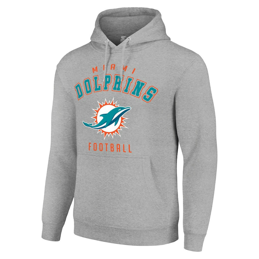 Miami Dolphins Starter Unisex Logo Pullover Hoodie - Heather Gray on sale