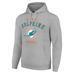 Miami Dolphins Starter Unisex Logo Pullover Hoodie - Heather Gray on sale