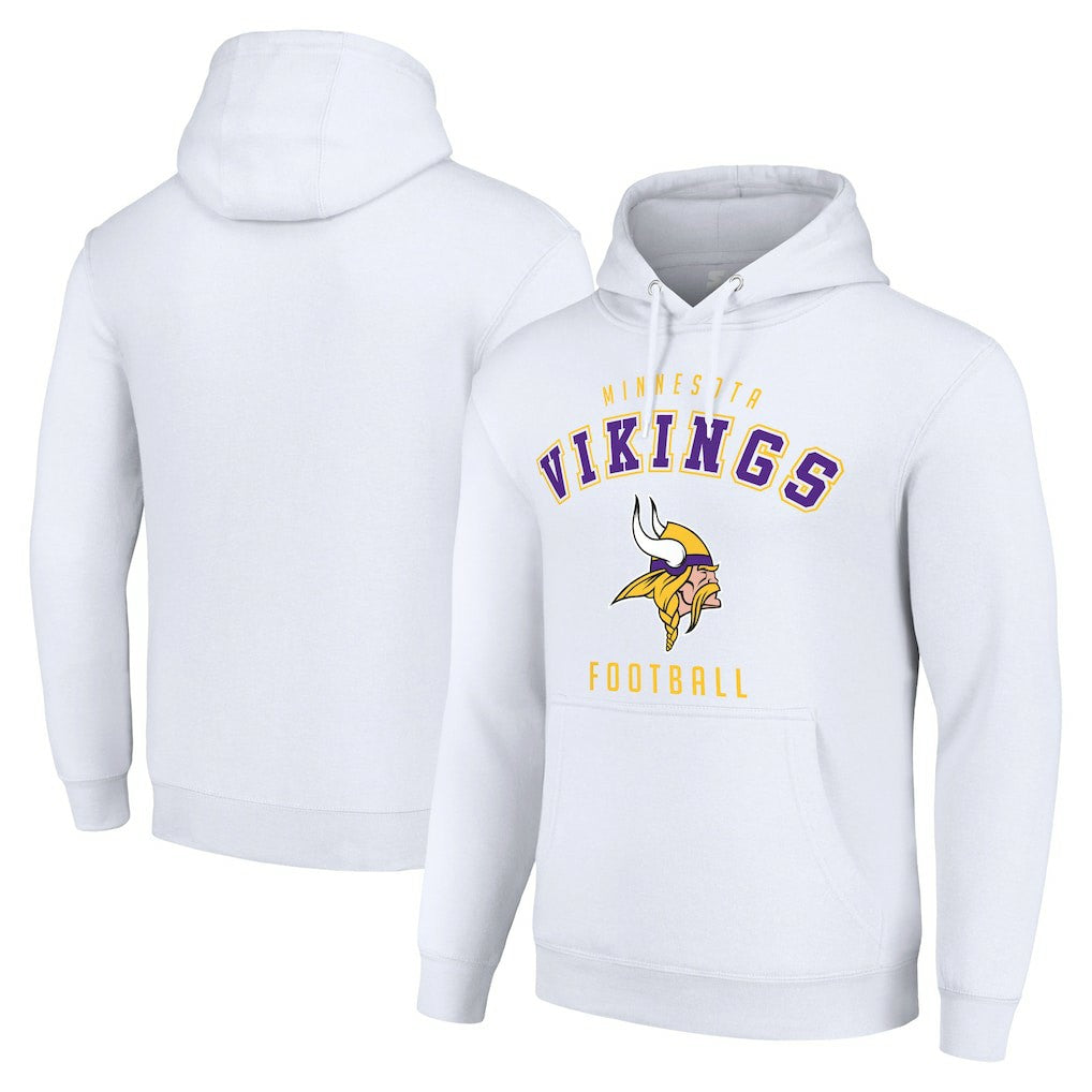 Minnesota Vikings Starter Unisex Logo Pullover Hoodie - White for sale