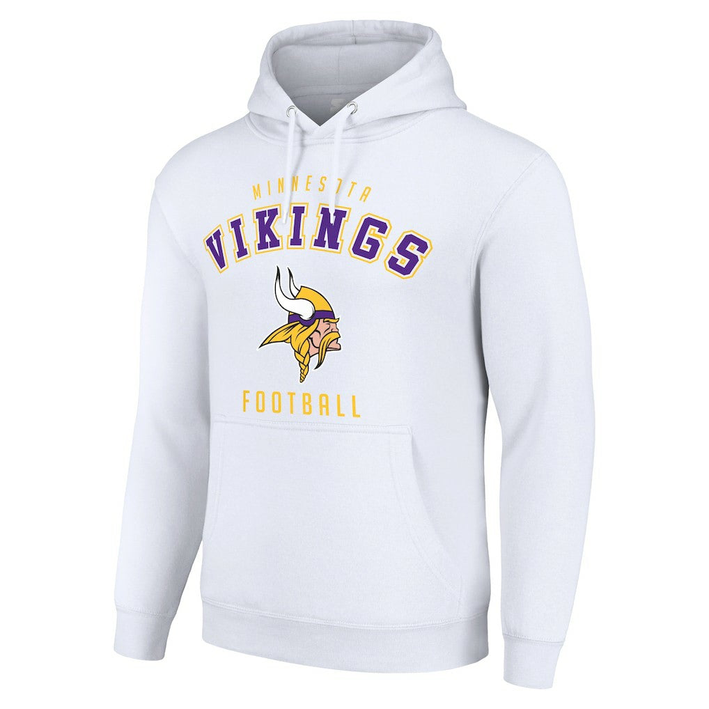 Minnesota Vikings Starter Unisex Logo Pullover Hoodie - White for sale