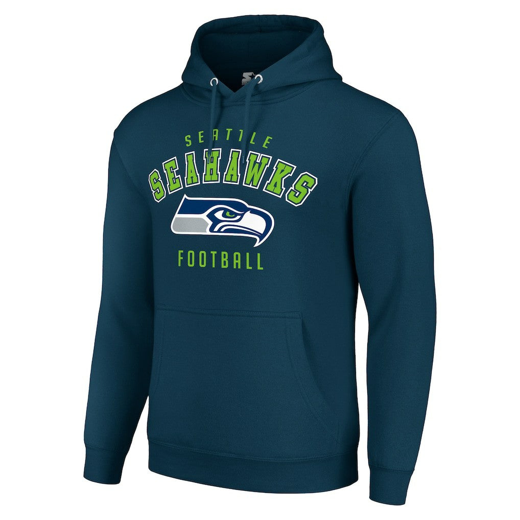 Seattle Seahawks Starter Unisex Logo Pullover Hoodie - College Navy sale