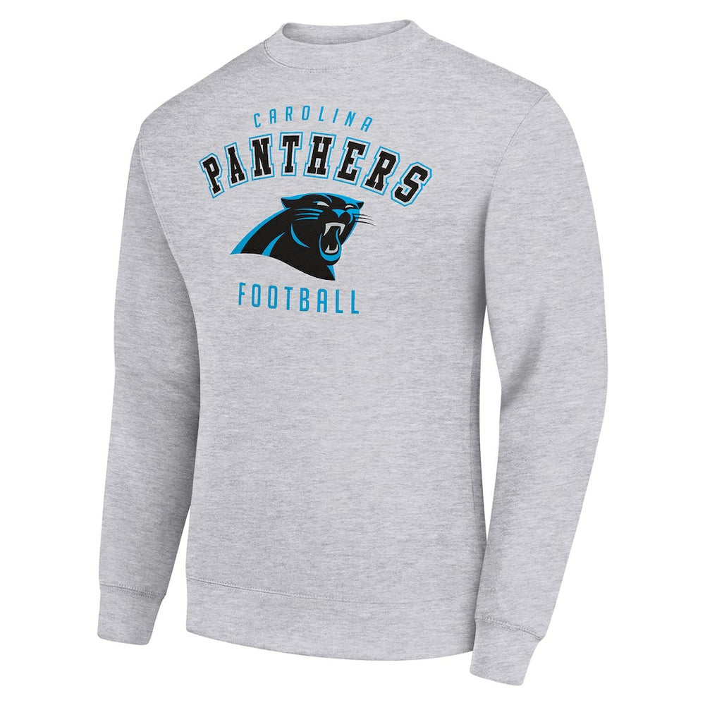 Carolina Panthers Starter Team Logo Pullover Sweatshirt - Heather Gray cheap