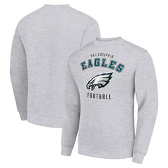 Philadelphia Eagles Starter Team Logo Pullover Sweatshirt - Heather Gray sale