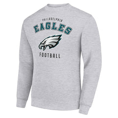 Philadelphia Eagles Starter Team Logo Pullover Sweatshirt - Heather Gray sale