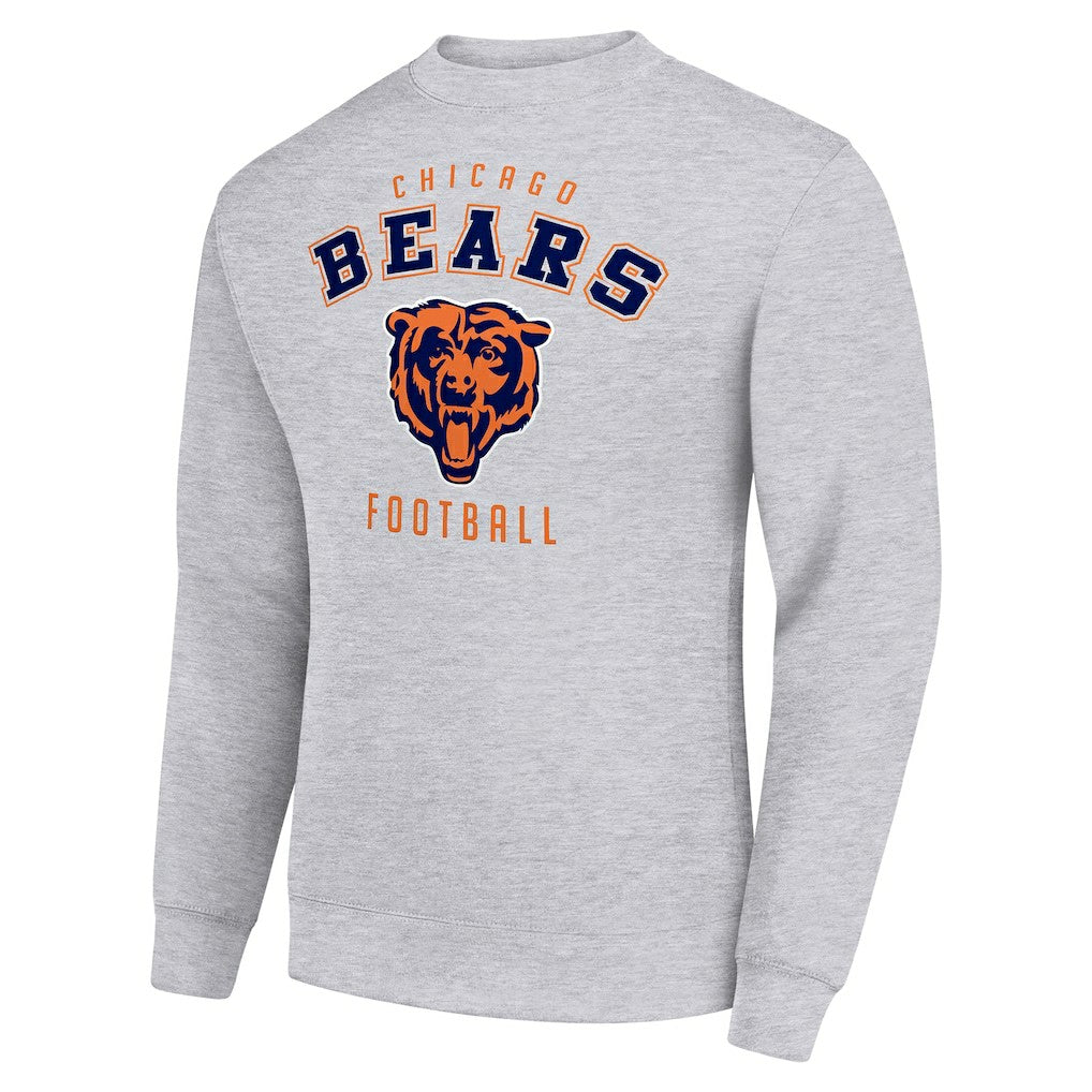 Chicago Bears Starter Team Logo Pullover Sweatshirt - Heather Gray discount